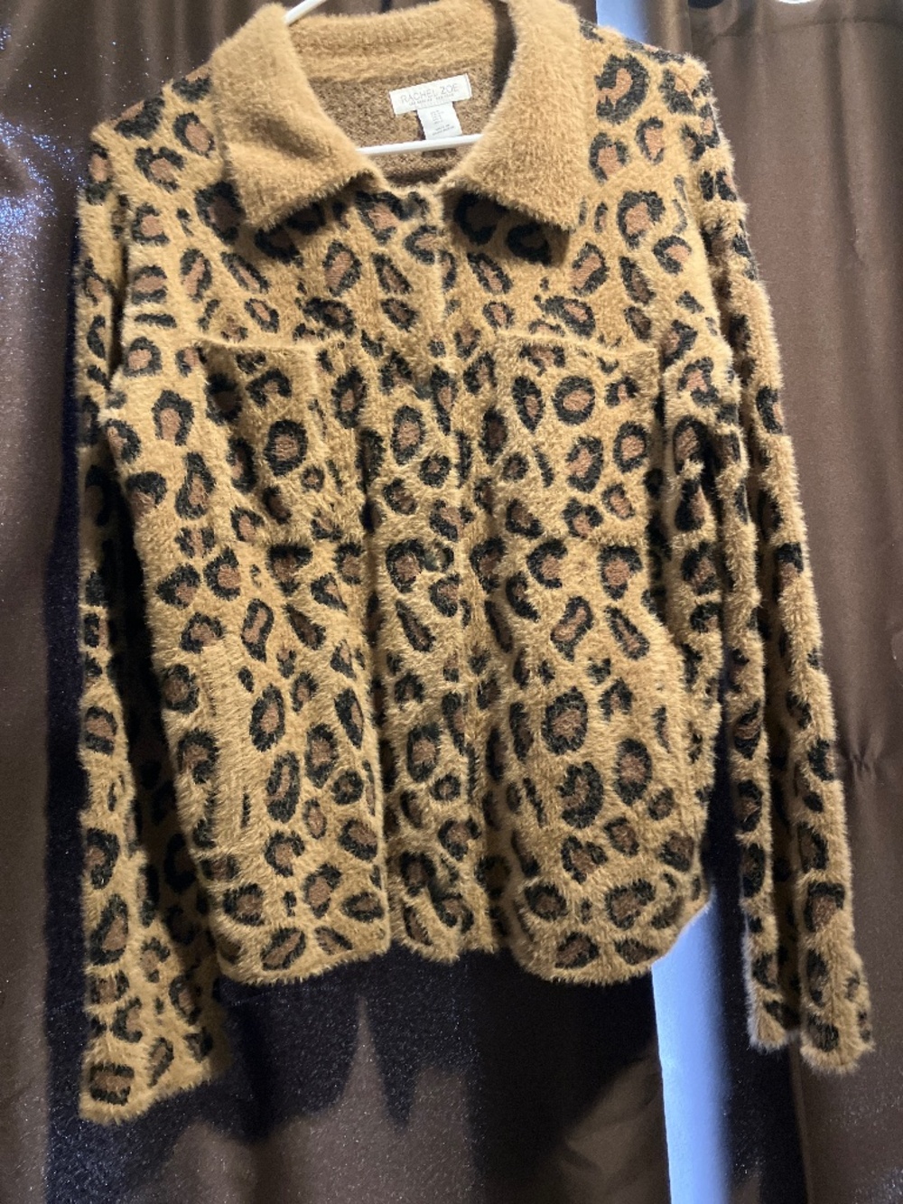 Rachel Zoe leopard print sweater